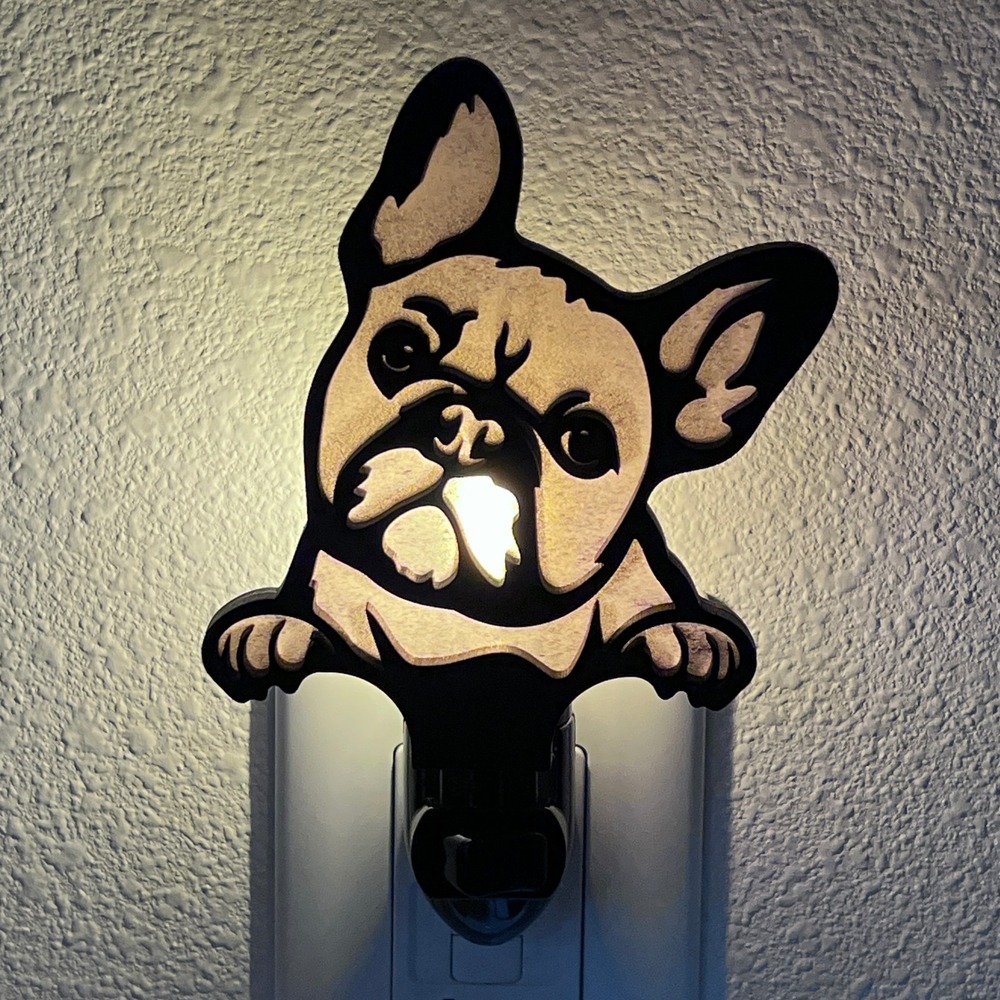 French Bulldog Night Light Peeking Frenchie Dog Decor Frenchie Gift Idea